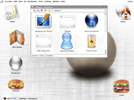 Screenshot. KDE, Konqueror.